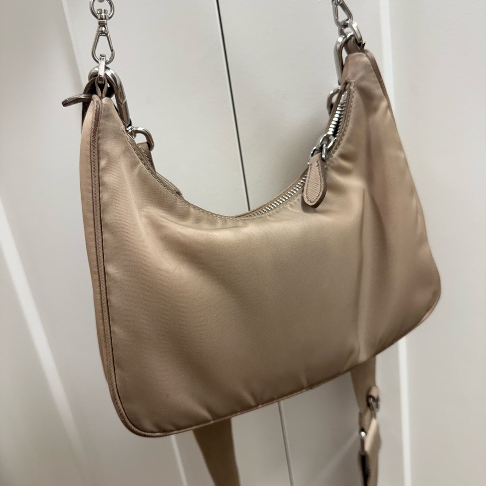 Prada Beige Shoulder Bag with Chain Strap - Picture 2 of 3
